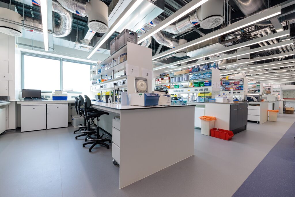 Dr Victor Phillip Dahdaleh Building – a state-of-the-art, six-storey facility within the National Heart and Lung Institute that is set to drive a new era of innovation in respiratory and cardiac science in WestTech London.